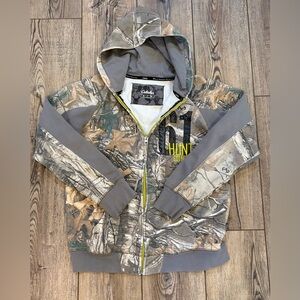 Boys Cabela’s Camo Zip-Up Hoodie | Youth XL | Hunting Outdoor